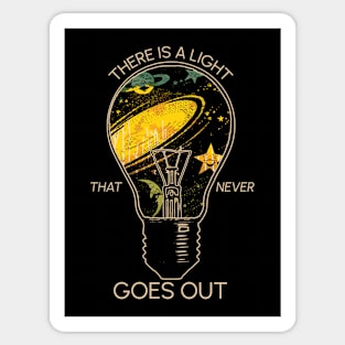 Vintage Galaxy Light Bulb Sticker